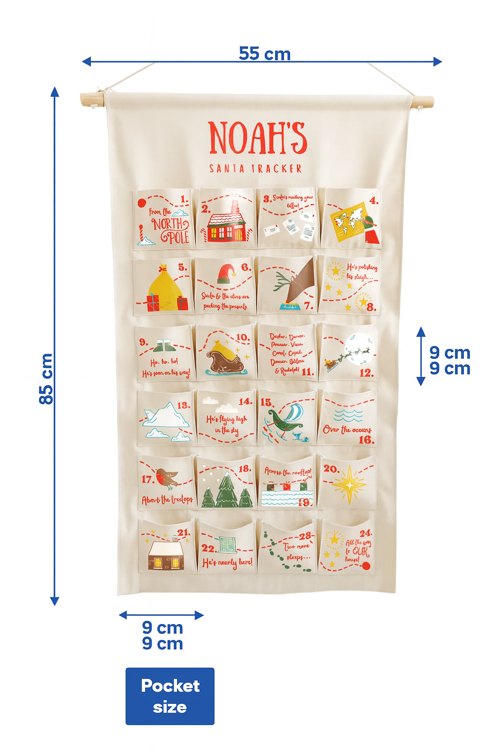 Personalised Santa Tracker Advent Calendar