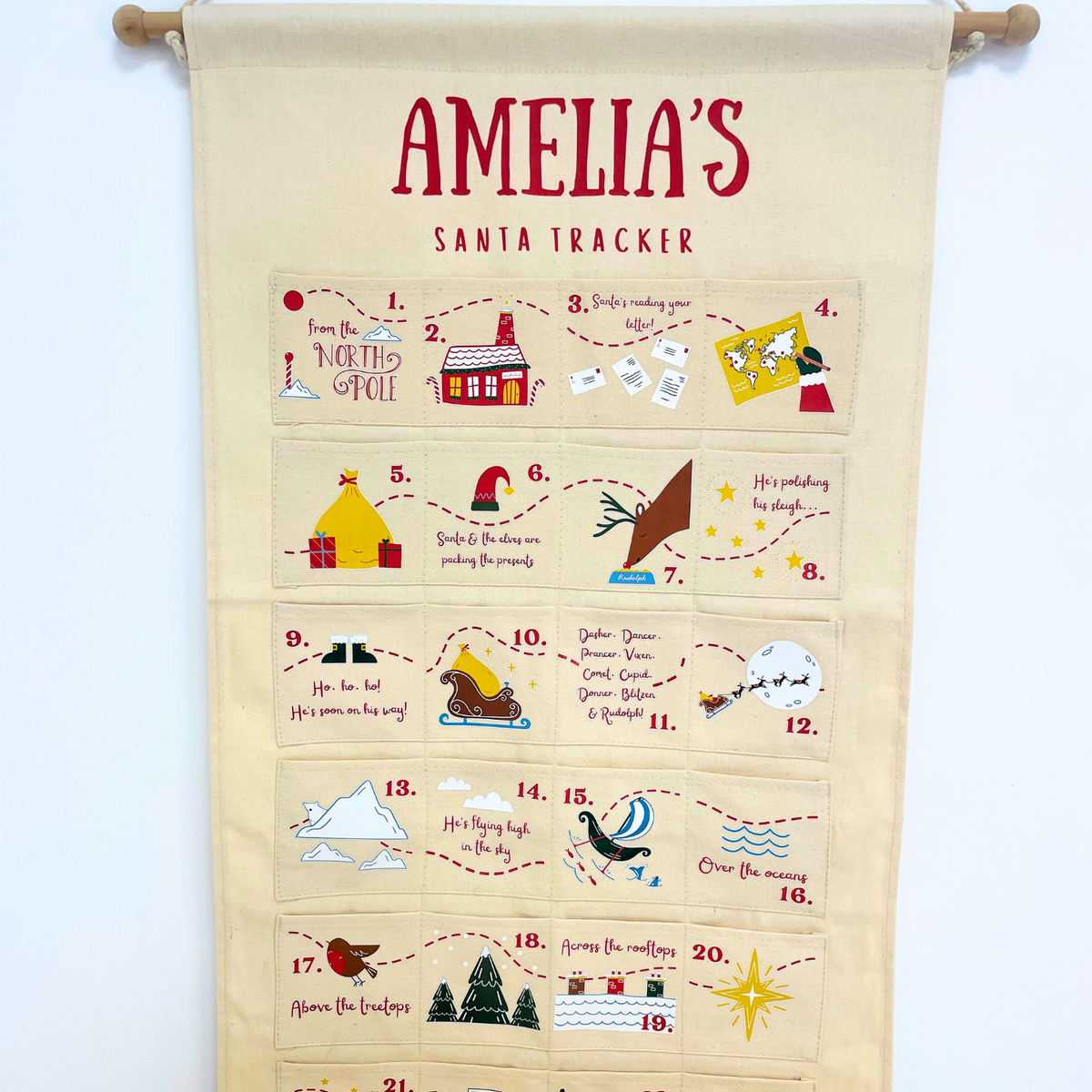 Personalised Santa Tracker Advent Calendar
