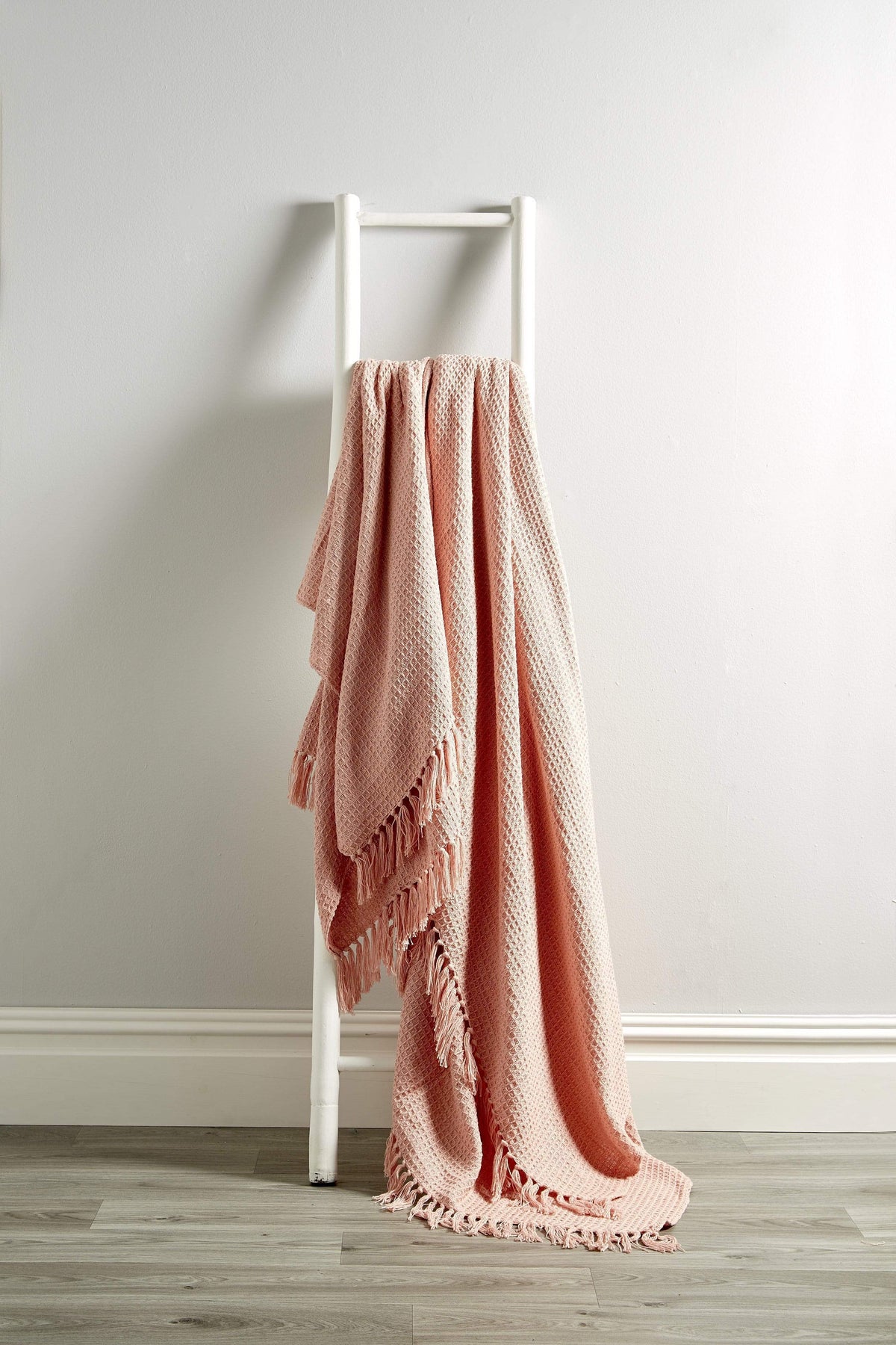 Handwoven Cotton Honeycomb Throw