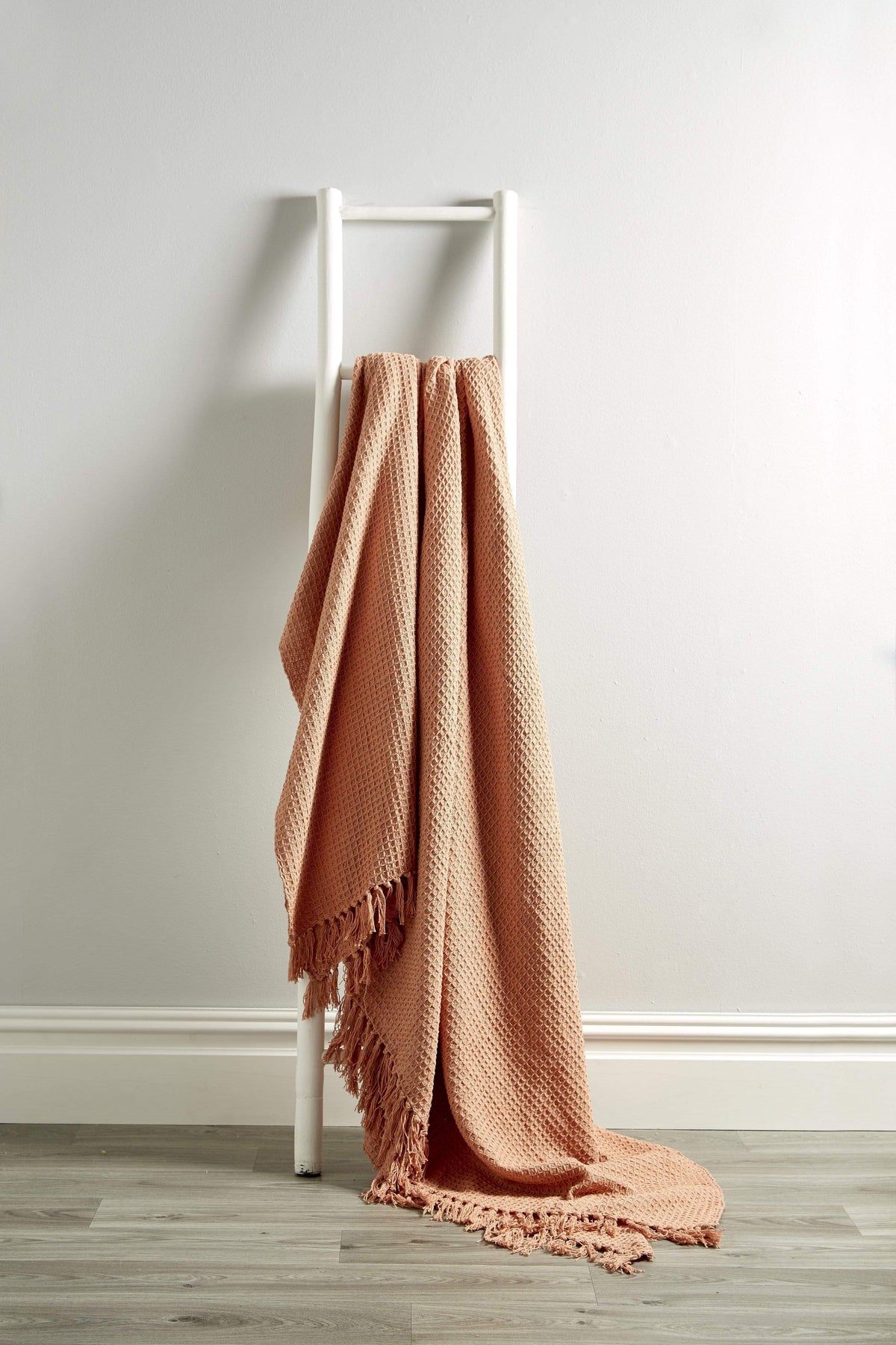 Handwoven Cotton Honeycomb Throw