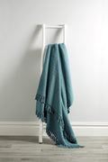 Handwoven Cotton Honeycomb Throw
