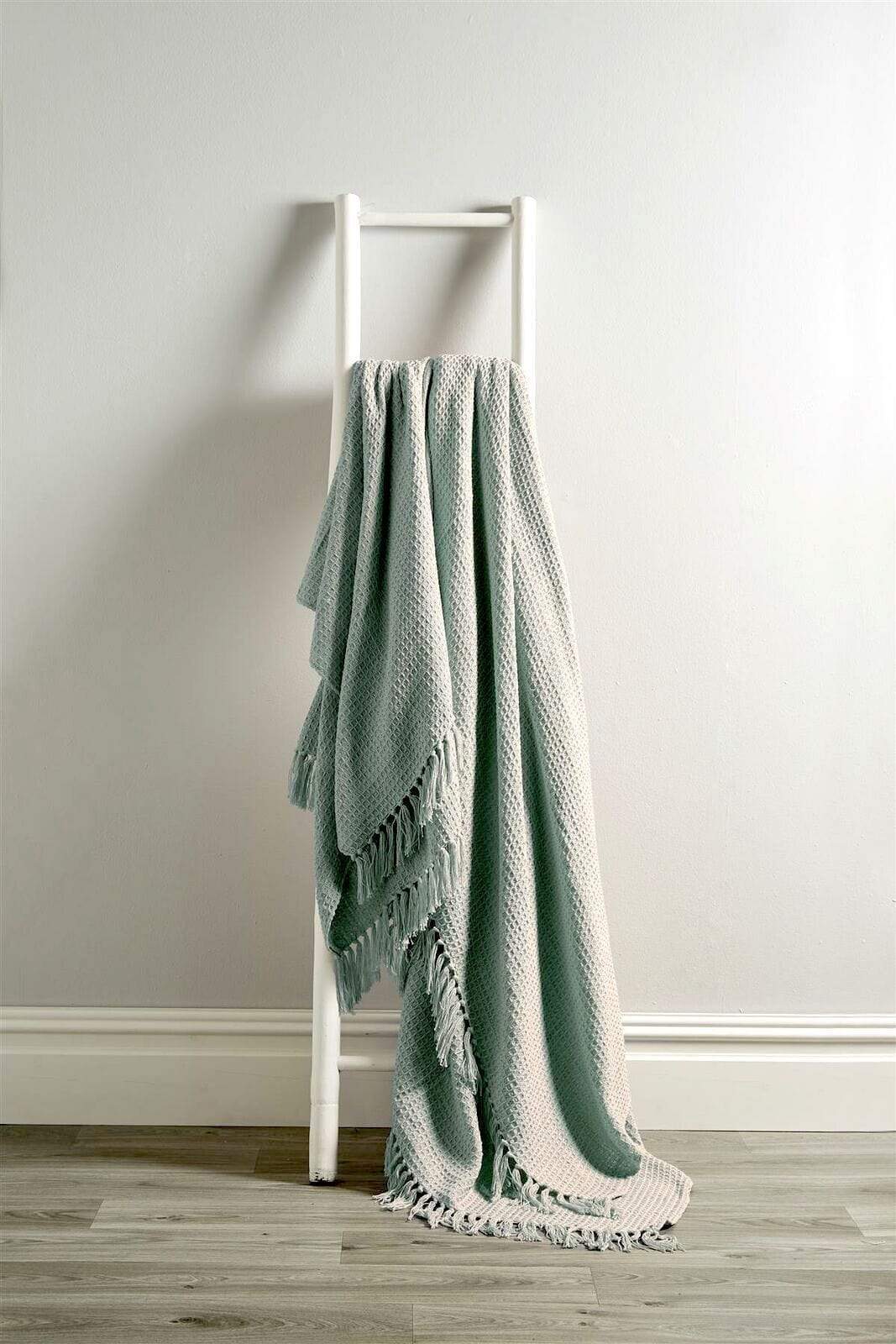 Handwoven Cotton Honeycomb Throw