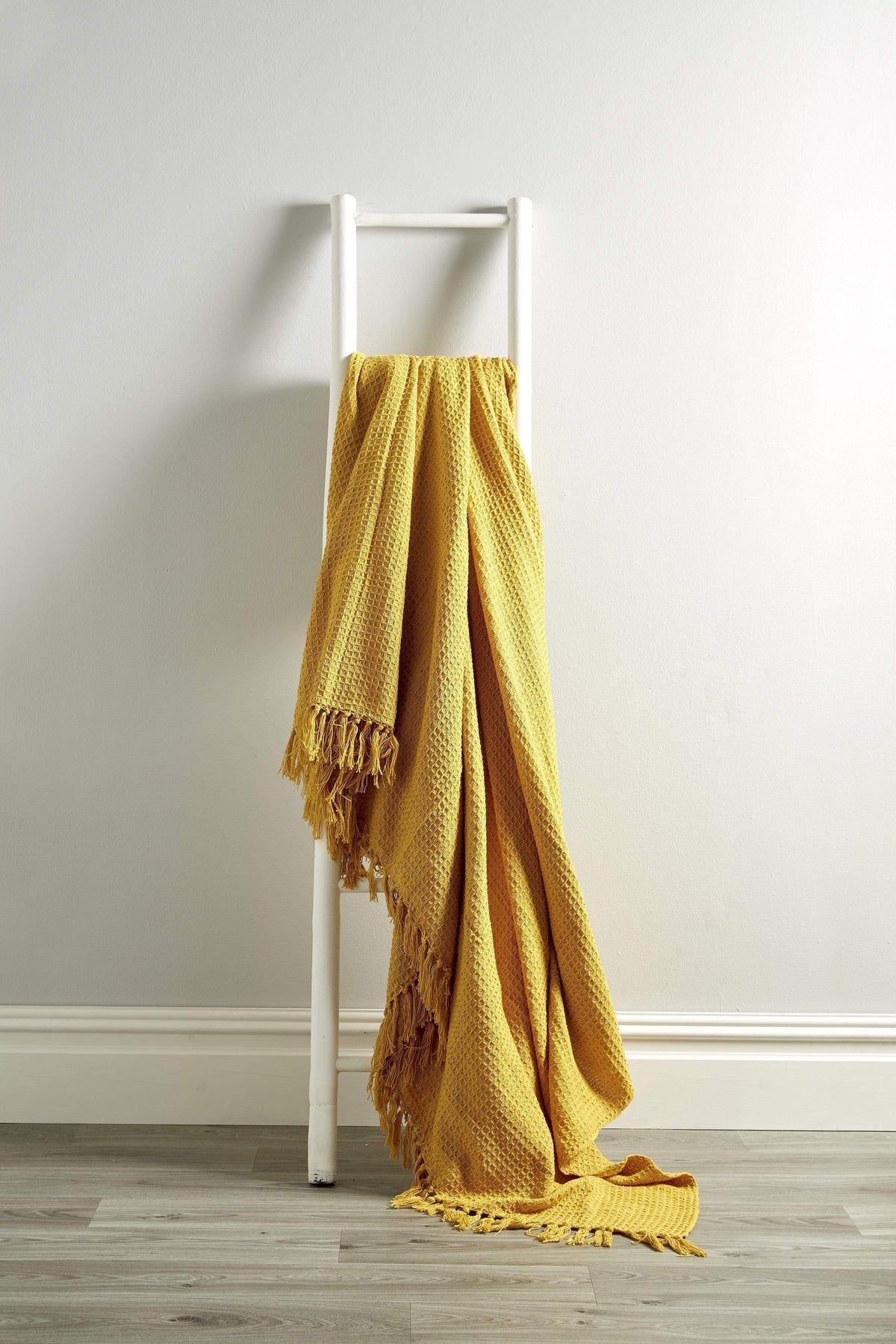 Handwoven Cotton Honeycomb Throw