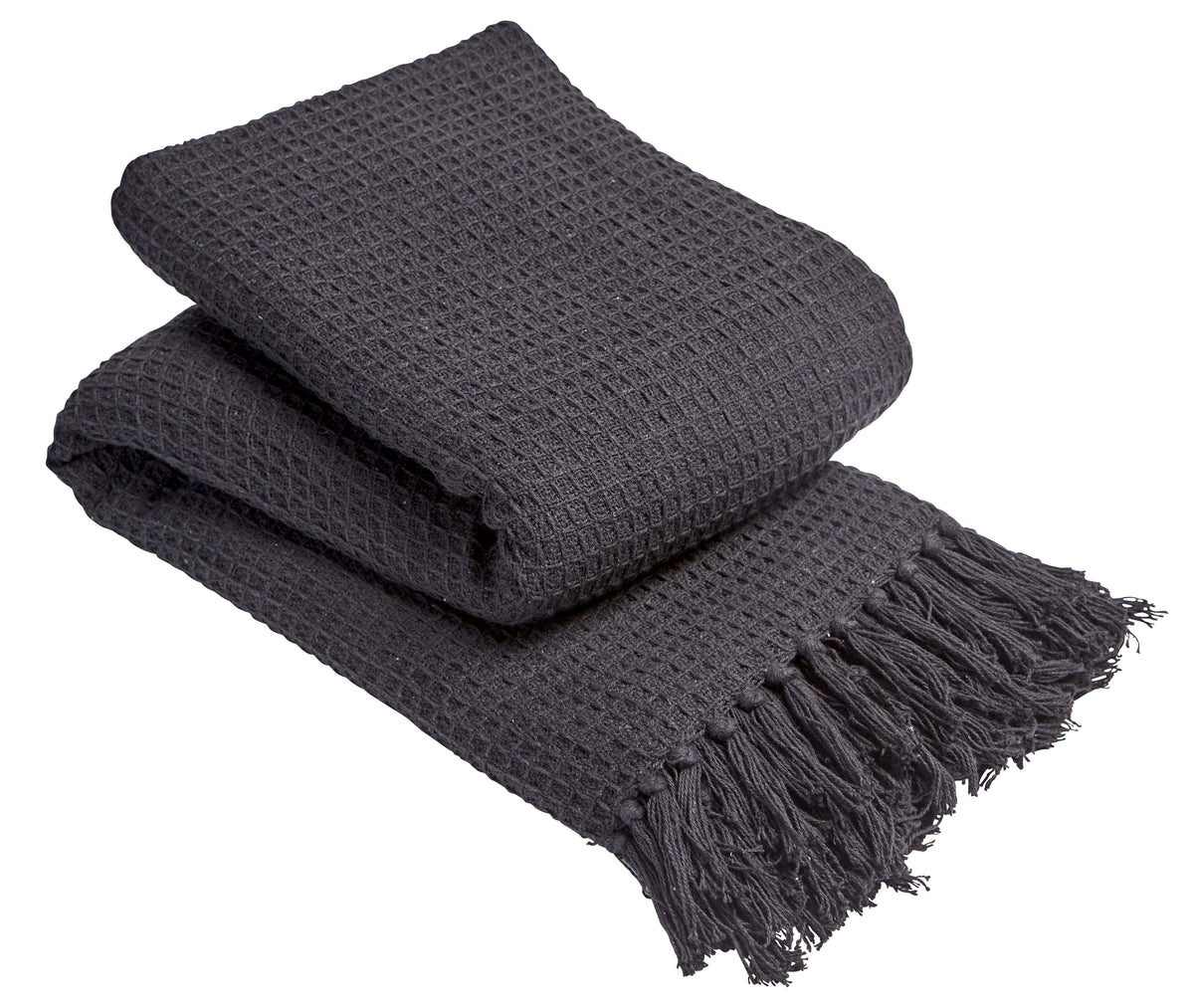 Handwoven Cotton Honeycomb Throw