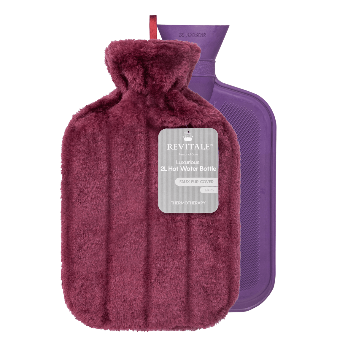 Faux Fur Hot Water Bottle, 2 Litre