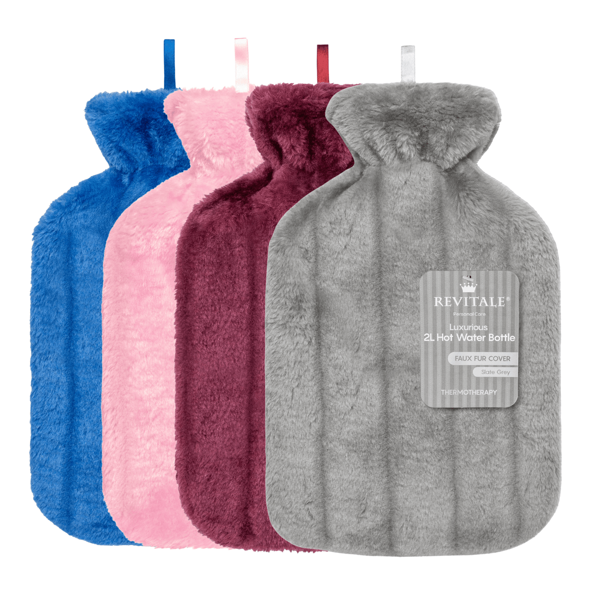 Faux Fur Hot Water Bottle, 2 Litre