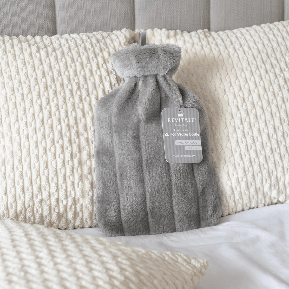 Faux Fur Hot Water Bottle, 2 Litre