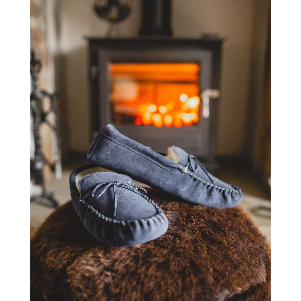 Men's Sheepskin Moccasin Slippers