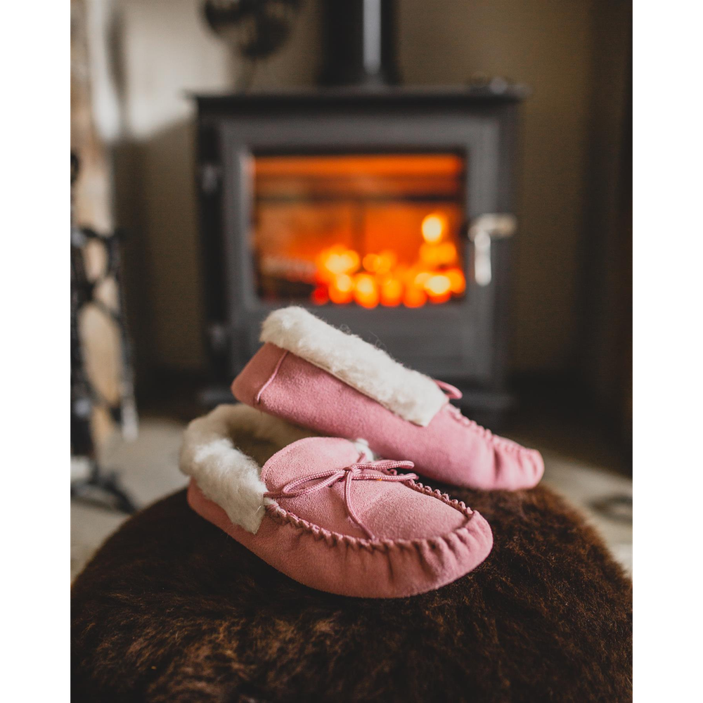 Women's Sheepskin Moccasin Slippers