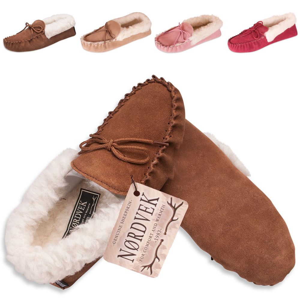 Women's Sheepskin Moccasin Slippers